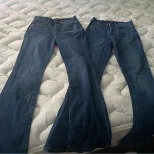 Two pairs of lularoe boot leg denim.  Size 26 NWOT